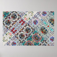 Poster abstrato Português