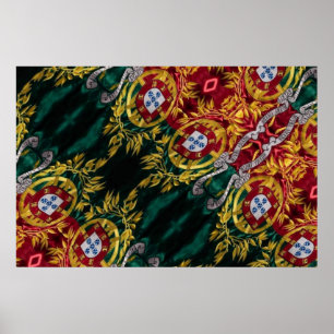 Poster abstrato Português