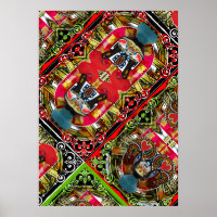 Poster abstrato Português
