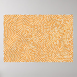 Poster Abstrato repetindo a água de textura contínua sem