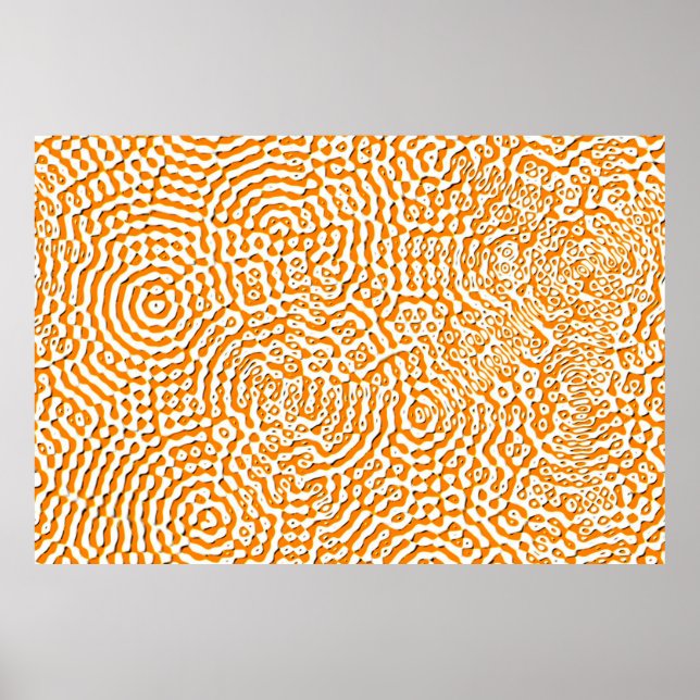 Poster Abstrato repetindo a água de textura contínua sem  (Frente)