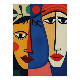 Póster Abstrato Retrait Art