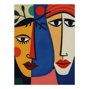 Póster Abstrato Retrait Art