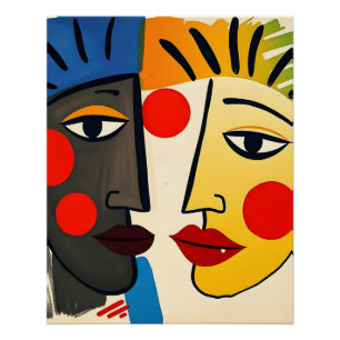 Póster Abstrato Retrait Art