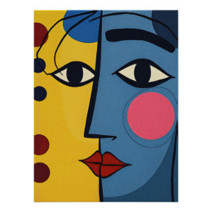 Póster Abstrato Retrait Art