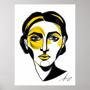 Poster Abstrato retrato nº 1