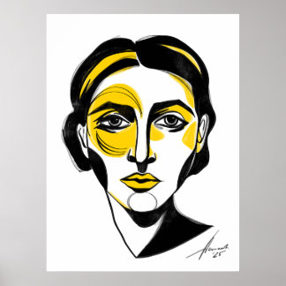 Poster Abstrato retrato nº 1