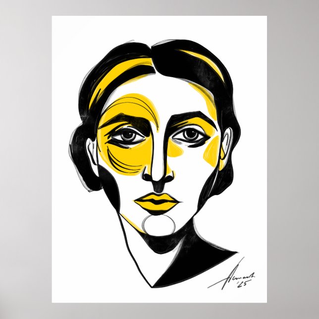 Poster Abstrato retrato nº 1 (Frente)