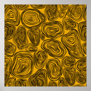 Poster Abstrato sem problemas. ilustração gráfica. O