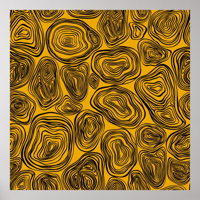 Poster Abstrato sem problemas. ilustração gráfica. O (Frente)
