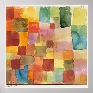 Póster Abstrato sem título por Paul Klee