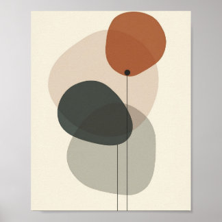 Poster Abstrato Shapes Wall Art