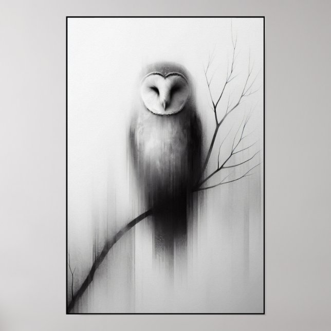 Poster Abstrato Silent Watcher (Frente)