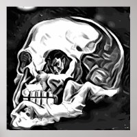 abstrato skull man mulher ilusão arte