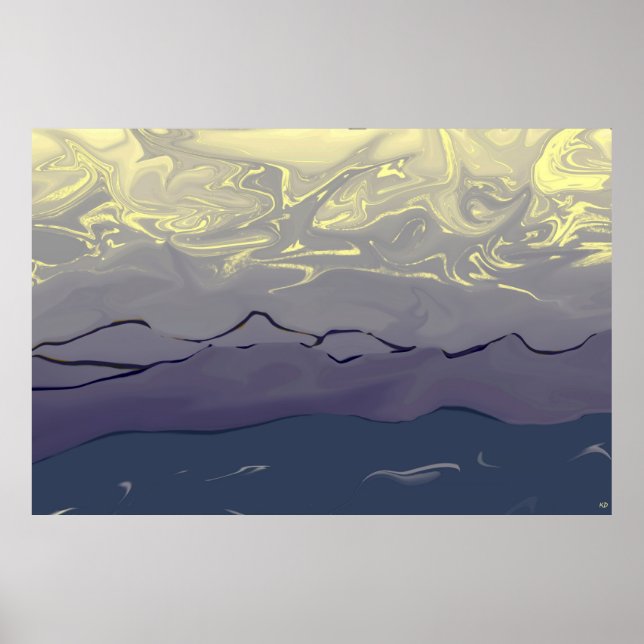 Poster Abstrato Sky (Frente)