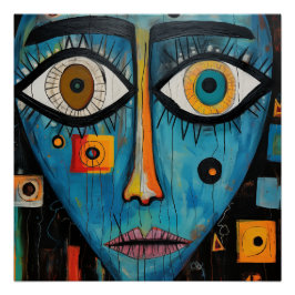 Póster Abstrato Spray Pintura