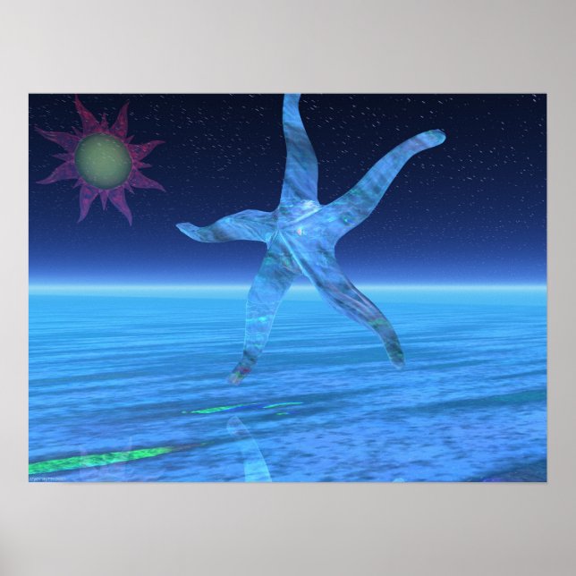 Póster Abstrato StarFish (Frente)