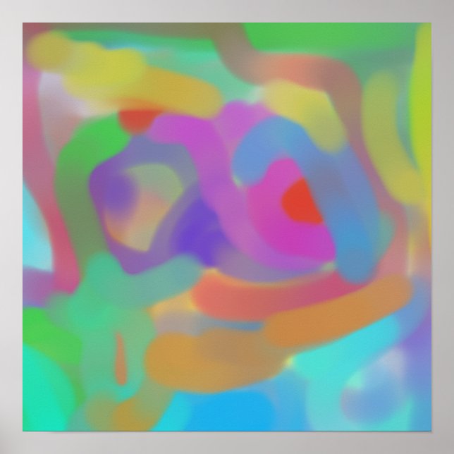 Poster Abstrato suave (Frente)