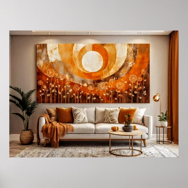 Poster Abstrato Sun nº 3 Wall Art (Frente)