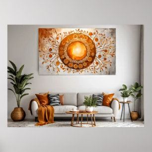 Poster Abstrato Sun nº 4 Wall Art