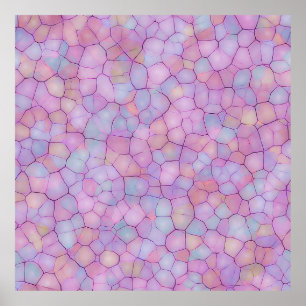 Poster Abstrato tela de fundo uniforme de pontos colorido