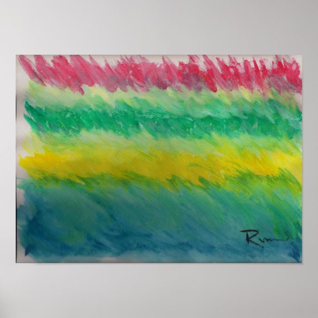 Poster Abstrato - Tempestade antes da Calma (Frente)