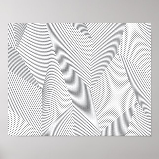 Poster Abstrato, tendências, moderno, simples padrão de l (Frente)