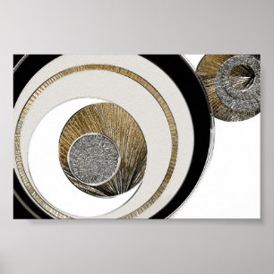 Poster Abstrato Textured 3 - inexplicado