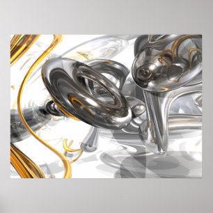 Poster abstrato torcido