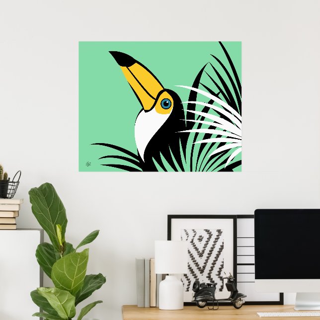 Poster Abstrato Toucan Art (Escritório em casa)