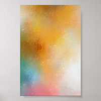 Abstrato Trabalho de arte Vermelho Amarelo Azul Co