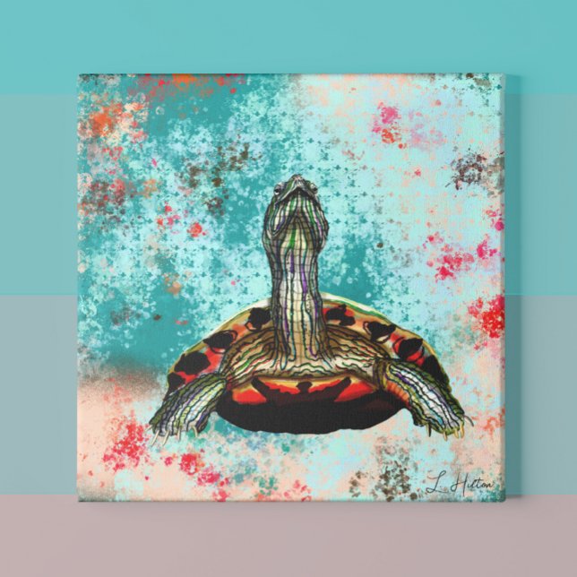 Póster Abstrato Turtle Trabalho de arte (Criador carregado)