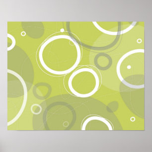 Poster abstrato verde de Martini