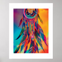 Abstrato Vibrant Dreamcatcher Wart