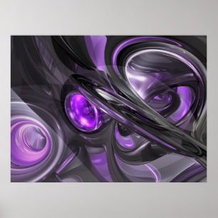 Poster abstrato Violaceous