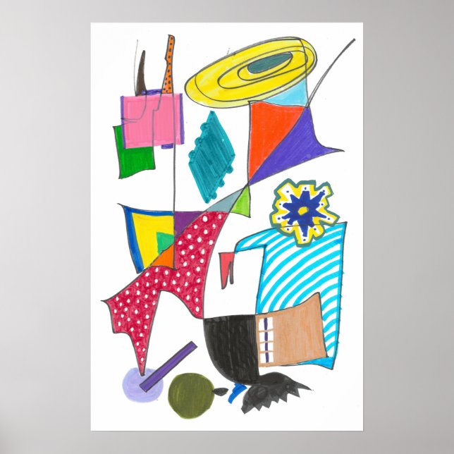 Poster Abstrato Wall Art (Frente)