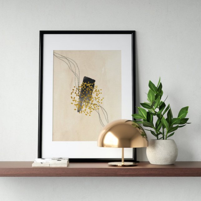 Poster Abstrato Watercolor Geométrica, Abstrato, Mínima (Criador carregado)