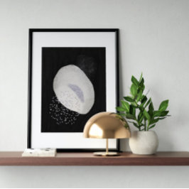 Poster Abstrato Watercolor Geométrica, Abstrato, Mínima