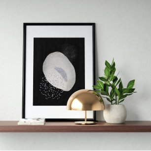 Poster Abstrato Watercolor Geométrica, Abstrato, Mínima