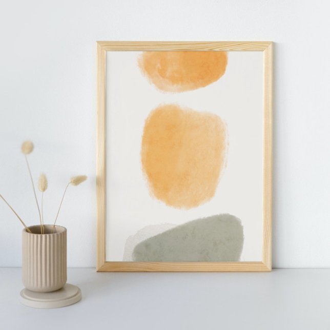 Poster Abstrato Watercolor Geométrica, Abstrato, Mínima (Criador carregado)