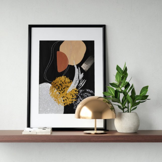 Poster Abstrato Watercolor Geométrica, Abstrato, Mínima (Criador carregado)