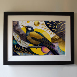 Poster Abstrato Watercolor Painting of Birds 3:2