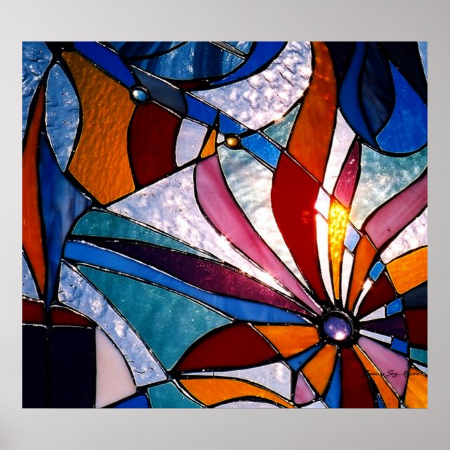 Póster Abstrato Wildflower (Frente)