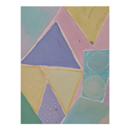 Póster Abstratos Serenos: Um Sonho Pastel