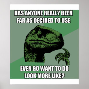 Póster Absurdo de Philosoraptor