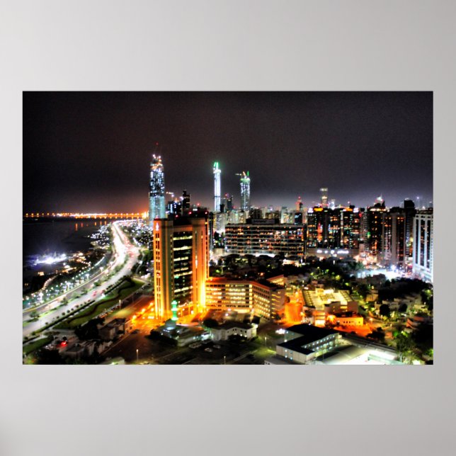 Poster Abu Dhabi Night (Frente)