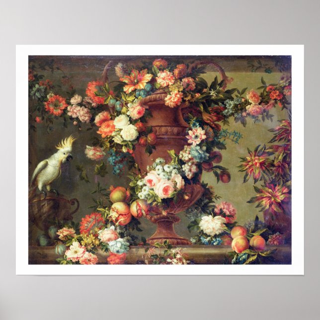 Poster Abundância de Frutas e Flores (Frente)