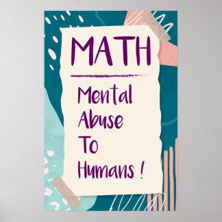 Poster Abuso Mental aos Humanos