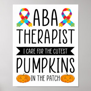 Poster Aby Therapist Halloween Costume Pumpkins Comportam