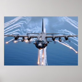 Póster AC-130H Acionamentos do jetor de espectros